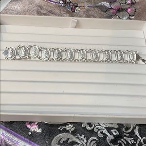 .925 silver Virgin Mary bracelet
